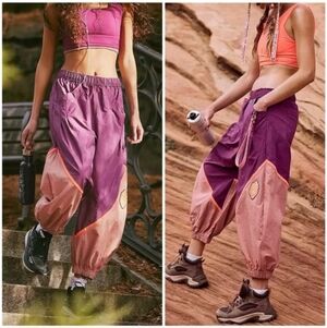 Free People FP Movement Freeflow Pants In Rose Wash Sz S MSRP $98 NWT